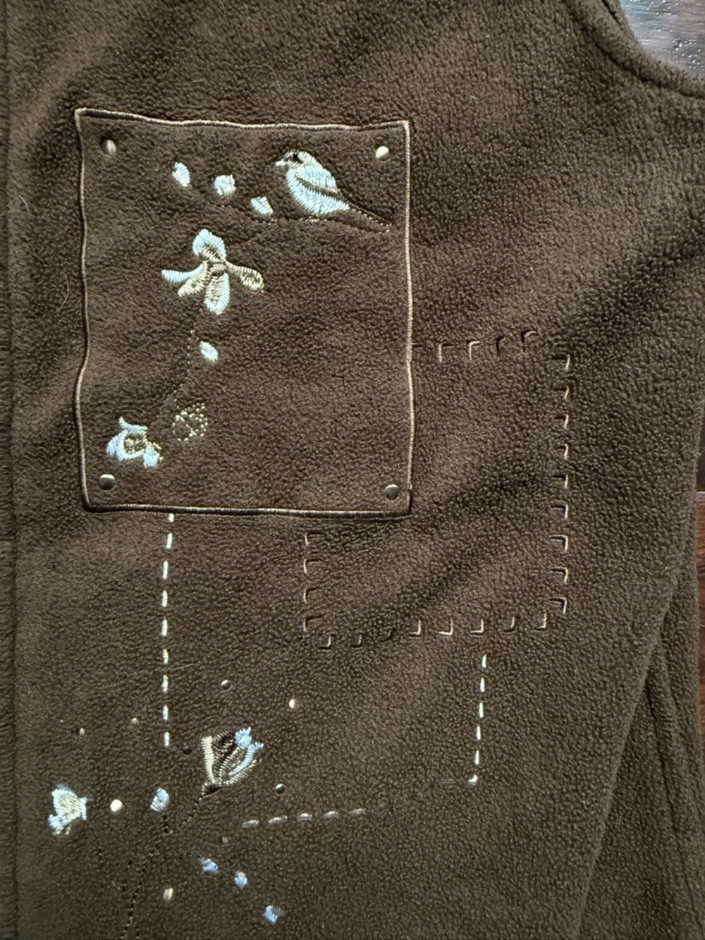 Northern Reflections Embroidered Bird Fleece - Picture 3 of 7
